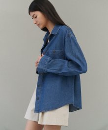 Wendy denim shirt (Blue)