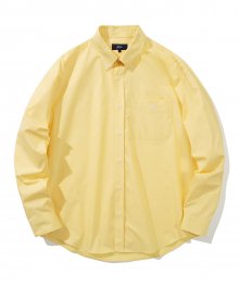 OVER FIT HERITAGE POCKET SHIRT LIGHT YELLOW