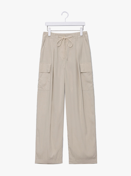 Нейлоновые брюки карго утилити_L/Beige