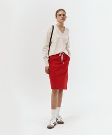 CLASSIC TRACK SKIRT RED_UDSK3A208R2