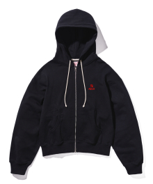 EVERYDAY AECA CLOVER ZIP UP HOODIE-BLACK