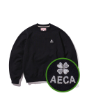 에이카화이트(AECA WHITE) EVERYDAY AECA CLOVER SWEAT SHIRTS-BLACK