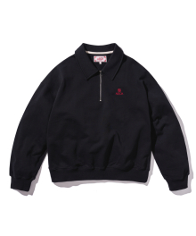 EVERYDAY AECA CLOVER COLLAR SWEAT-BLACK