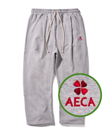 EVERYDAY AECA CLOVER STRAIGHT SWEAT PANTS-GREY