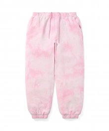 Uneven Dyed Sweatpant Pink