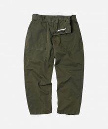 CHINO WIDE FATIGUE PANTS _ OLIVE