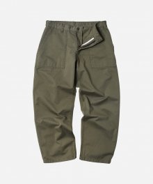 CHINO WIDE FATIGUE PANTS _ KHAKI