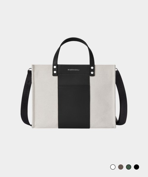 MARHEN.J ビジネスバッグ ホワイト キャンバス （MARHEN.J
