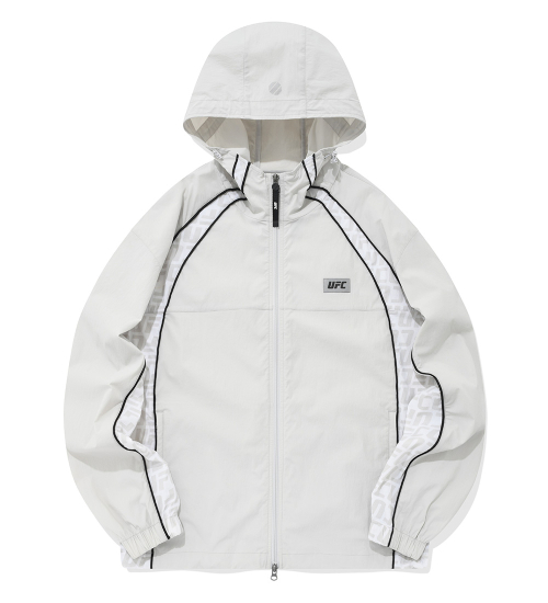 Ветровка UFC logo monogram relaxed fit Light Gray U1JKU1106LG