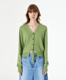 STRAP V NECK KNIT (green)