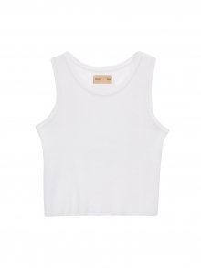 AIRY SLEEVELESS KNIT TOP IN WHITE