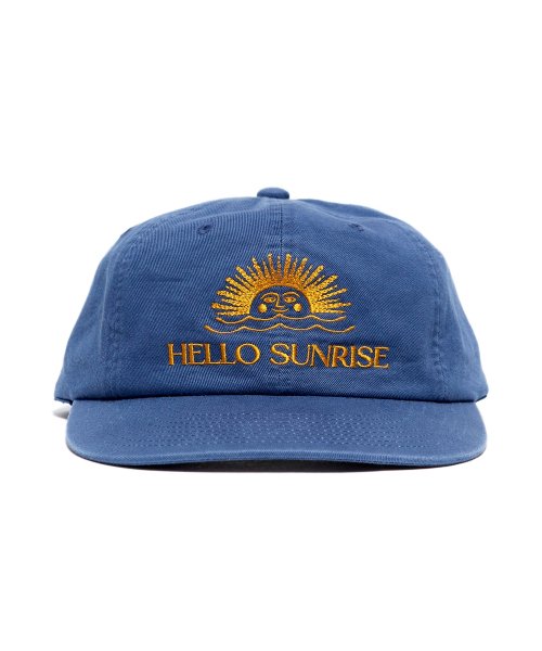 【HELLO SUNRISE】 Washed Typo Arch Logo 6panel Cap /追跡付 HELLO SUNRISE Washed Two Tone Logo 6Panel Cap