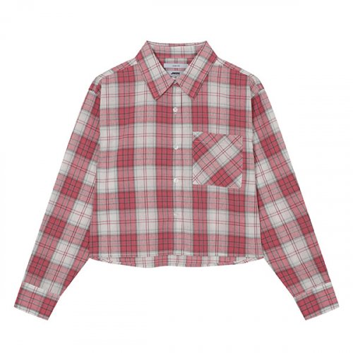 Женская кроп-рубашка в клетку (оверфит)_AN1WWH157-PK