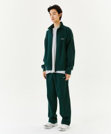SIGN LOGO TAPE TRACK PANT - D/GREEN