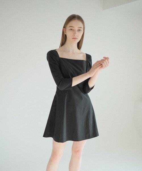 black a line dress