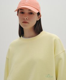 [23SS clove] New Active Crop Sweatshirt (Lemon)