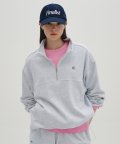 [23SS clove] Terry Half-Zip Sweatshirt (Light Grey)