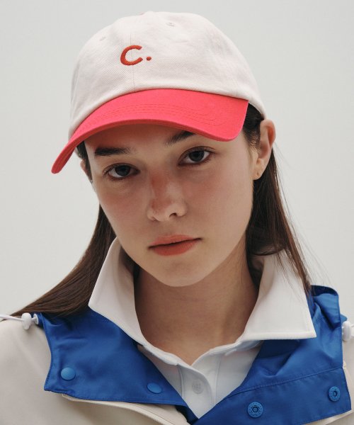 클로브(CLOVE) Basic Fit Ball Cap Colorblock (Ivory) - 사이즈