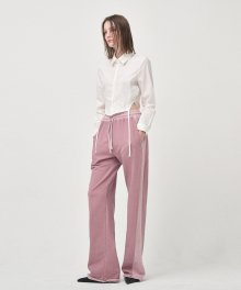 Side Reverse Banding Pants, Pink