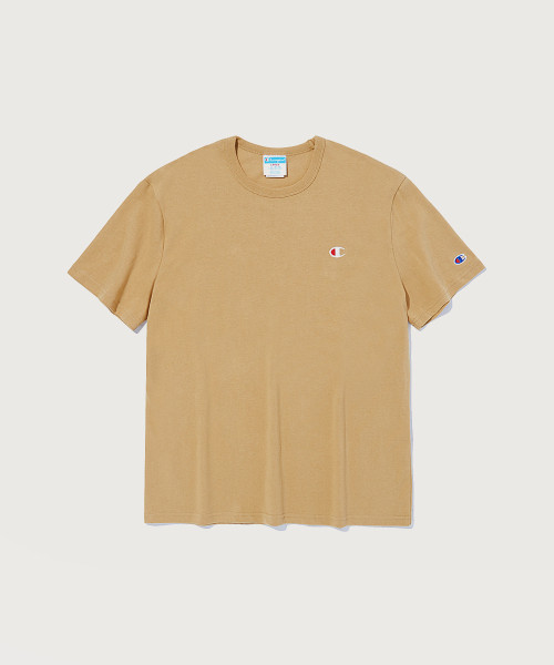 C로고 헤리티지 반팔 티셔츠 Dark Beige