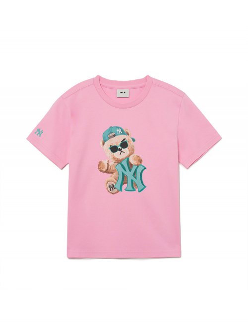 엠엘비 키즈(MLB KIDS) 메가베어 아트웍 반팔 티셔츠 NY (Pink) - 사이즈 & 후기 | 무신사