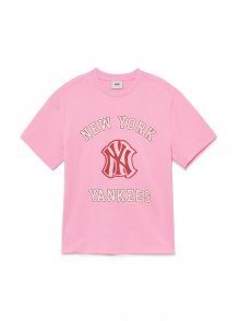 바시티 로고 반팔 티셔츠 NY (Pink)