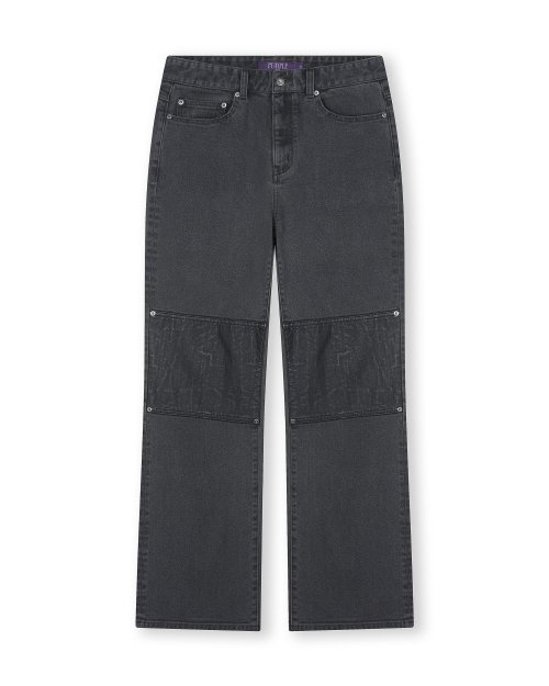 비슬로우(beslow) DOUBLE KNEE FLARE JEANS GREY