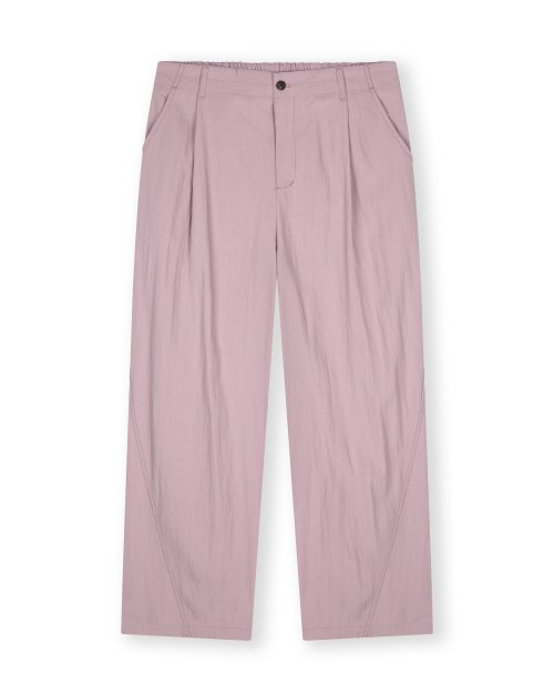 ONE TUCK TWIST SEAM BANDING штаны PALE PINK