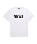 밴웍스(VANNWORKS) VNWS 로고 반팔 티셔츠 (VS0007) 화이트_블랙