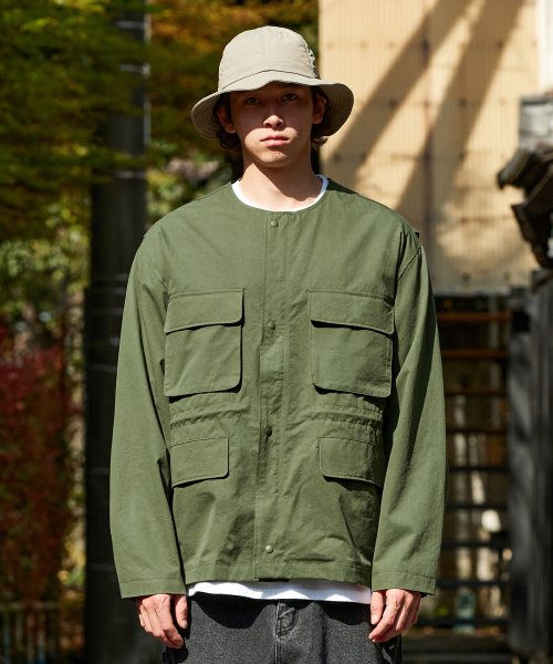 Хлопковый жакет с защипами MJK116 [KHAKI]