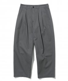 two tuck chino pants grey