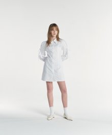 PUFF SHIRT ONE PIECE (WHITE)