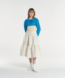 JACQUARD CORSET SKIRT (CREAM)