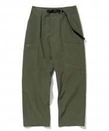 six strap pants sage green