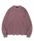 dyeing pocket l/s tee pigment red