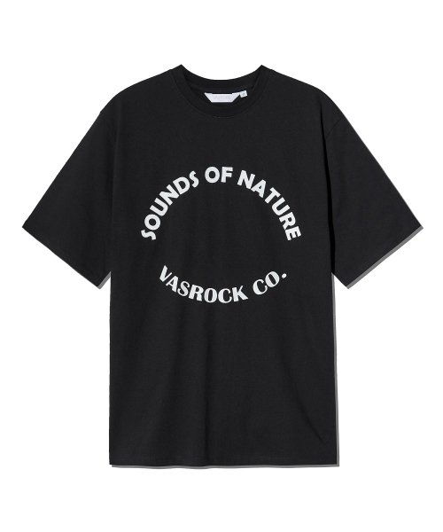 MUSINSA | VASROCK Bass Rock Loop Short Sleeve T-Shirt Black