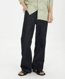 Straight Denim Pants (M) - One Wash