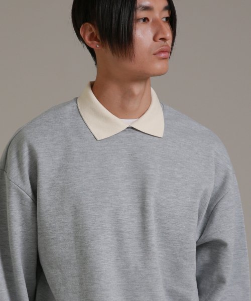 Свитшот Soft с воротником (Grey) M00028
