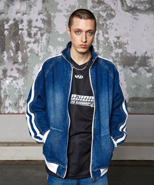 Fear of god outlet denim track jacket