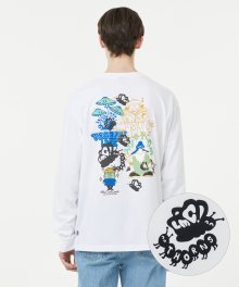 THORNS FANTASY LONG SLV TEE white