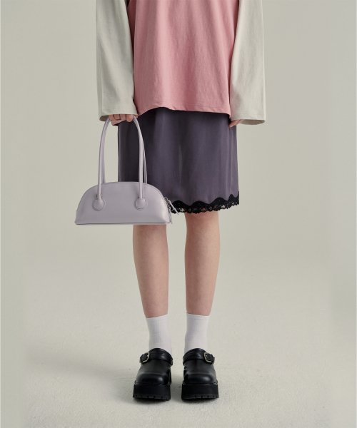 ★MARGE SHERWOOD★ BESSETTE SHOULDER STRAP lilac crinkle 8 MUSINSA | MARGESHERWOOD BESSETTE SHOULDER + STRAP - lilac