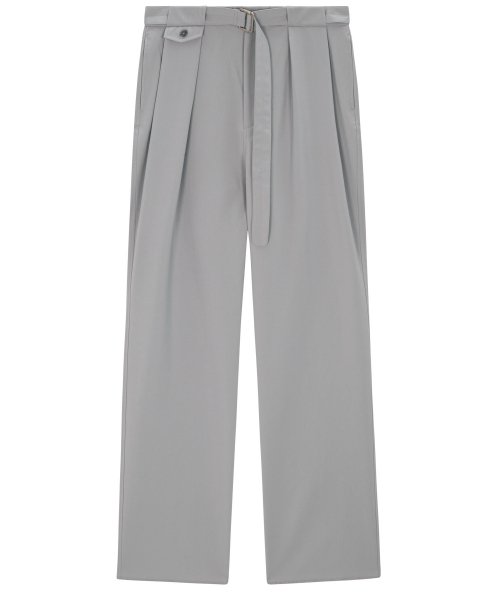 Belted Pocket Wide штаны - серый