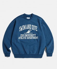 Swim And Dive Heavy Weight Sweat Shirt French Blue