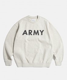 ARMY PT Heavy Weight Sweat Shirt Oatmeal Grey