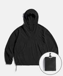 Packable Hiking Anorak Jacket Black