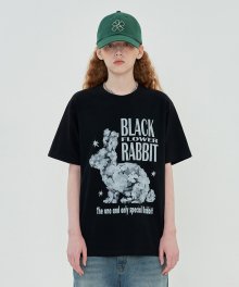블랙 래빗 티셔츠 / 블랙