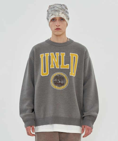 MUSINSA | UNALLOYED Unled Knit / Gray