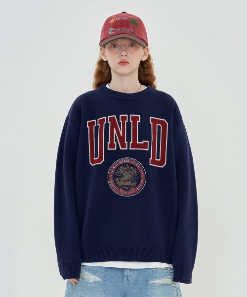 MUSINSA | UNALLOYED UNLD Knit / Navy