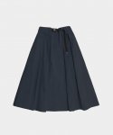 해브해드(HAVE HAD) Relax Belted Flare Skirt (Navy)