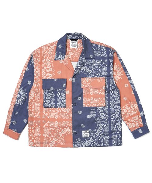 23 PAISLEY WASHED TWILL куртка ORANGE/темно-синий